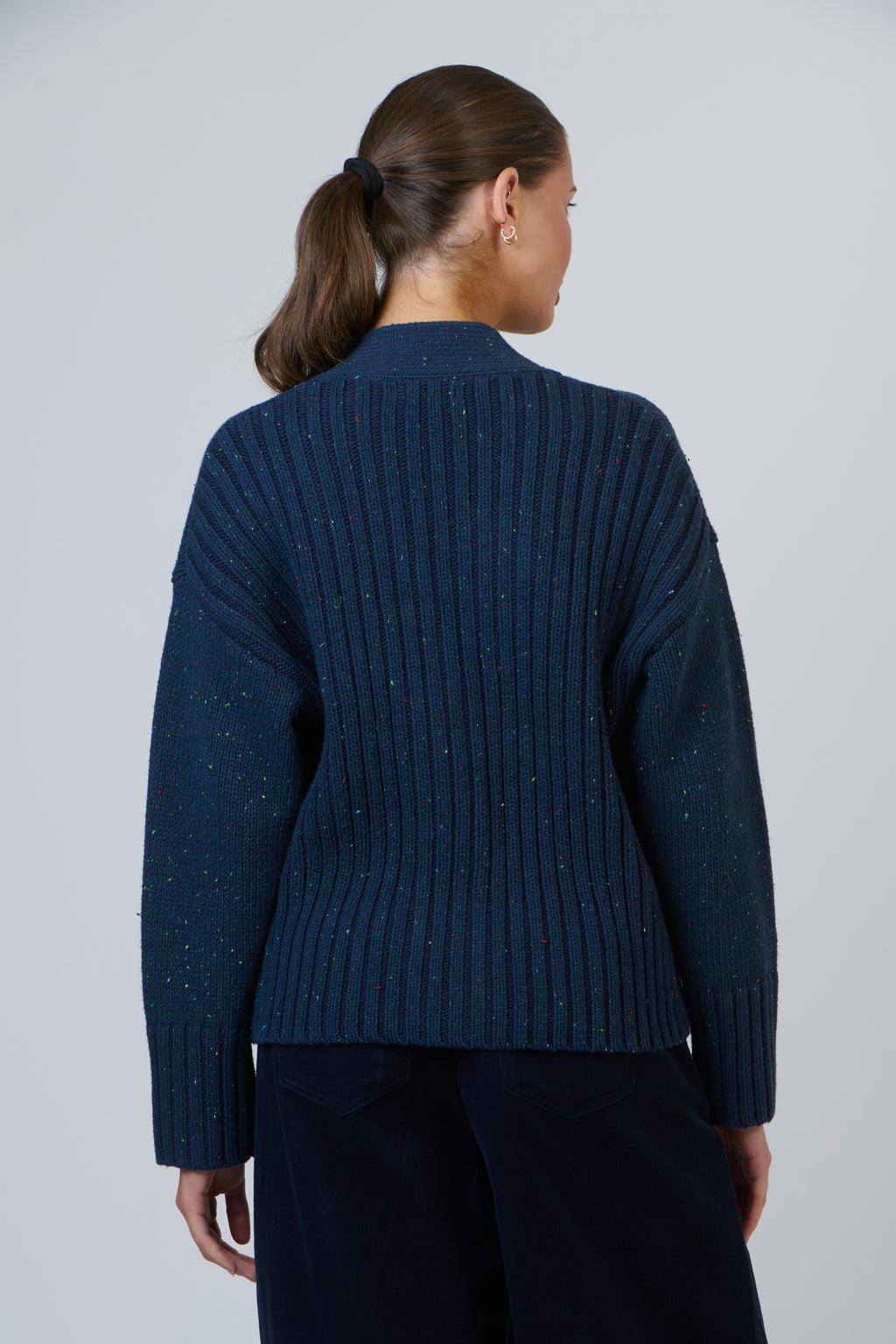 NAM-W21 Navy Knit Cardigan