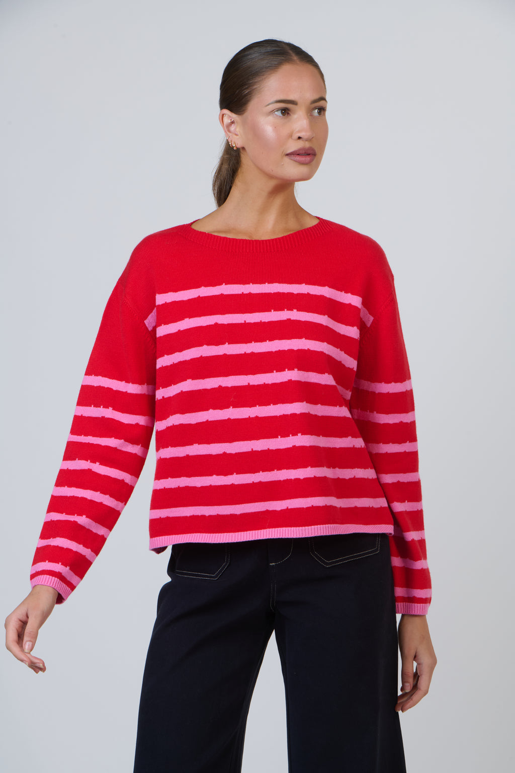 NAM-W24 Rouge Mix Knit Jumper