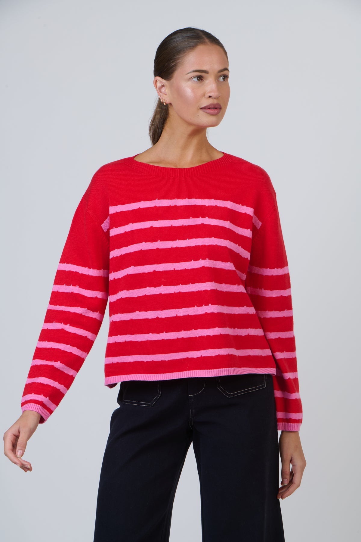 NAM-W24 Rouge Mix Knit Jumper