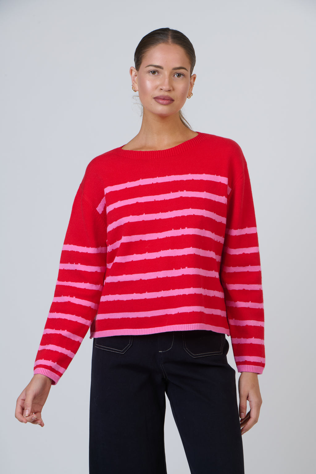 NAM-W24 Rouge Mix Knit Jumper
