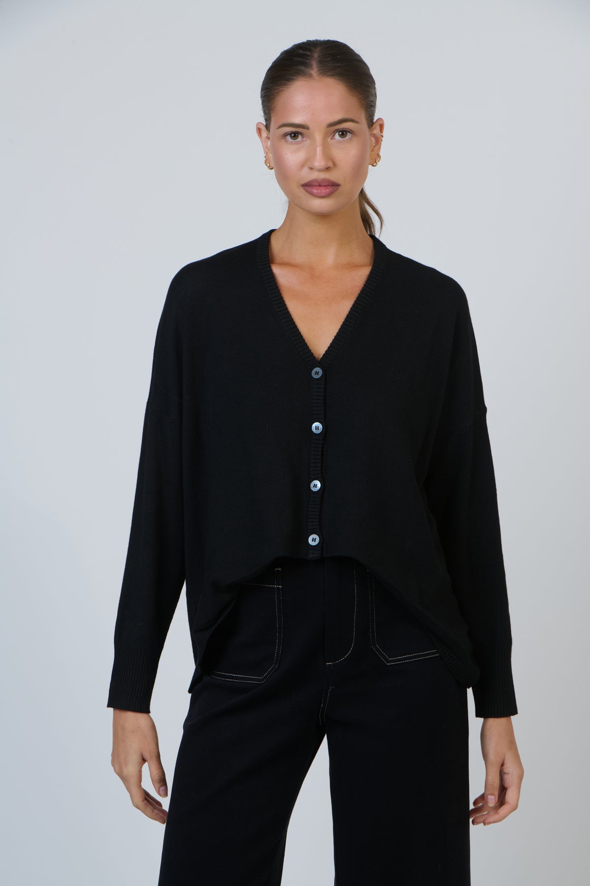NAM-W25 Noir Knit Cardigan