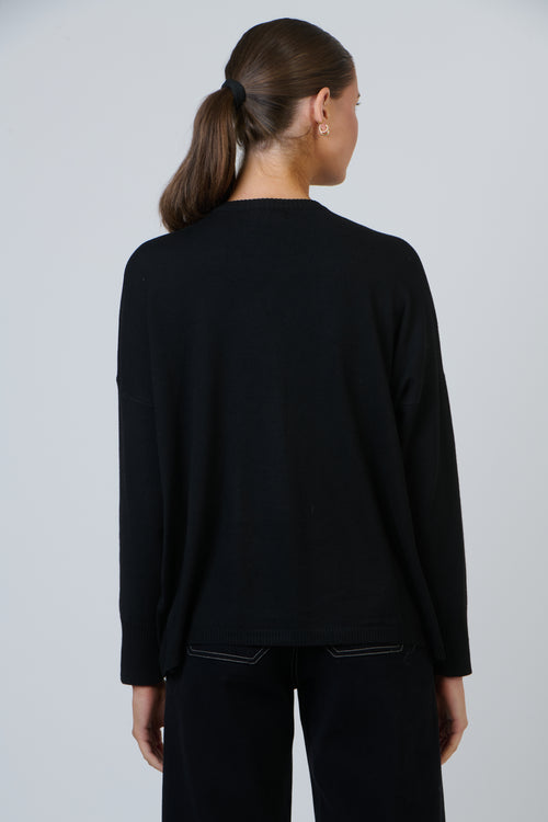 NAM-W25 Noir Knit Cardigan