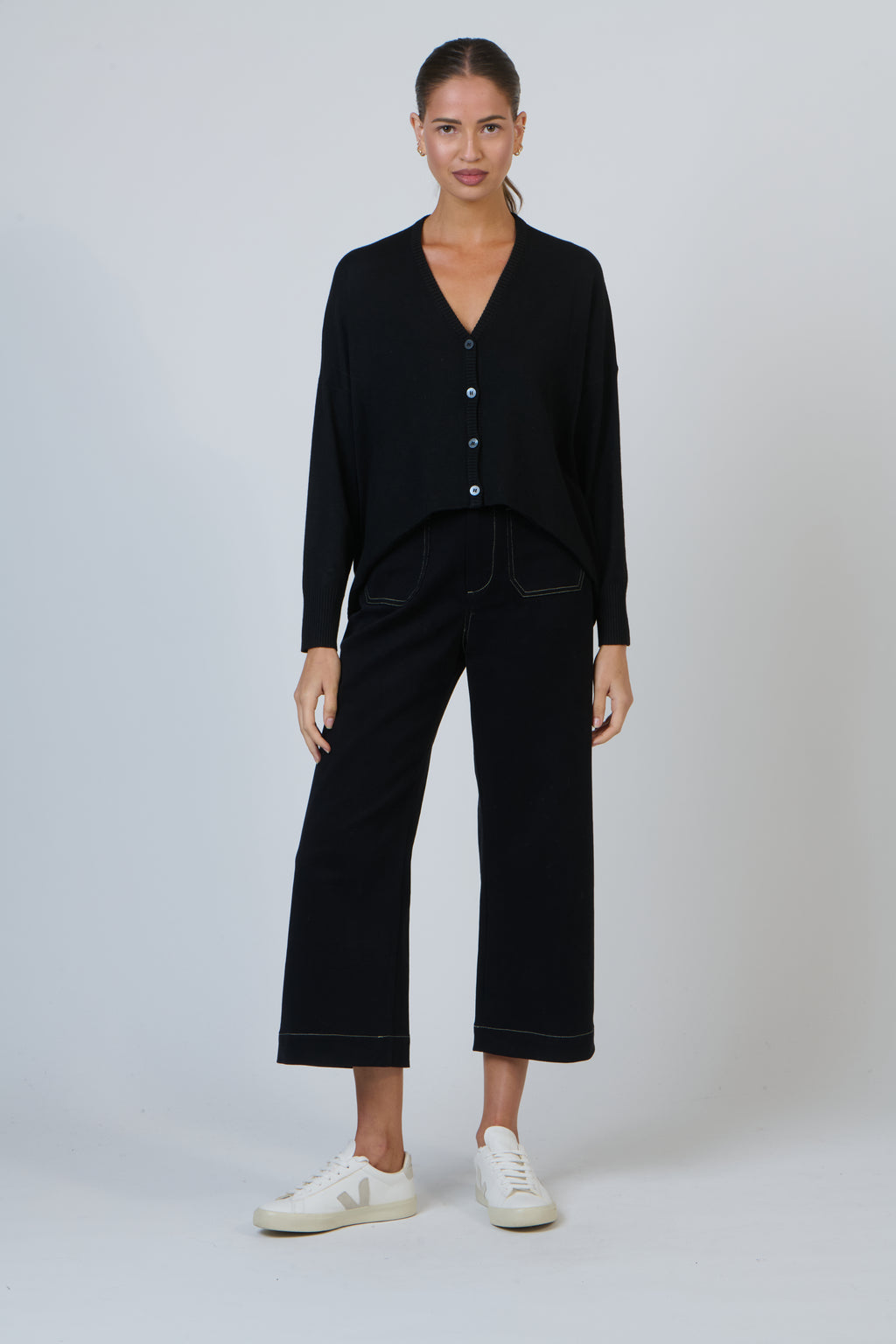 NAM-W25 Noir Knit Cardigan