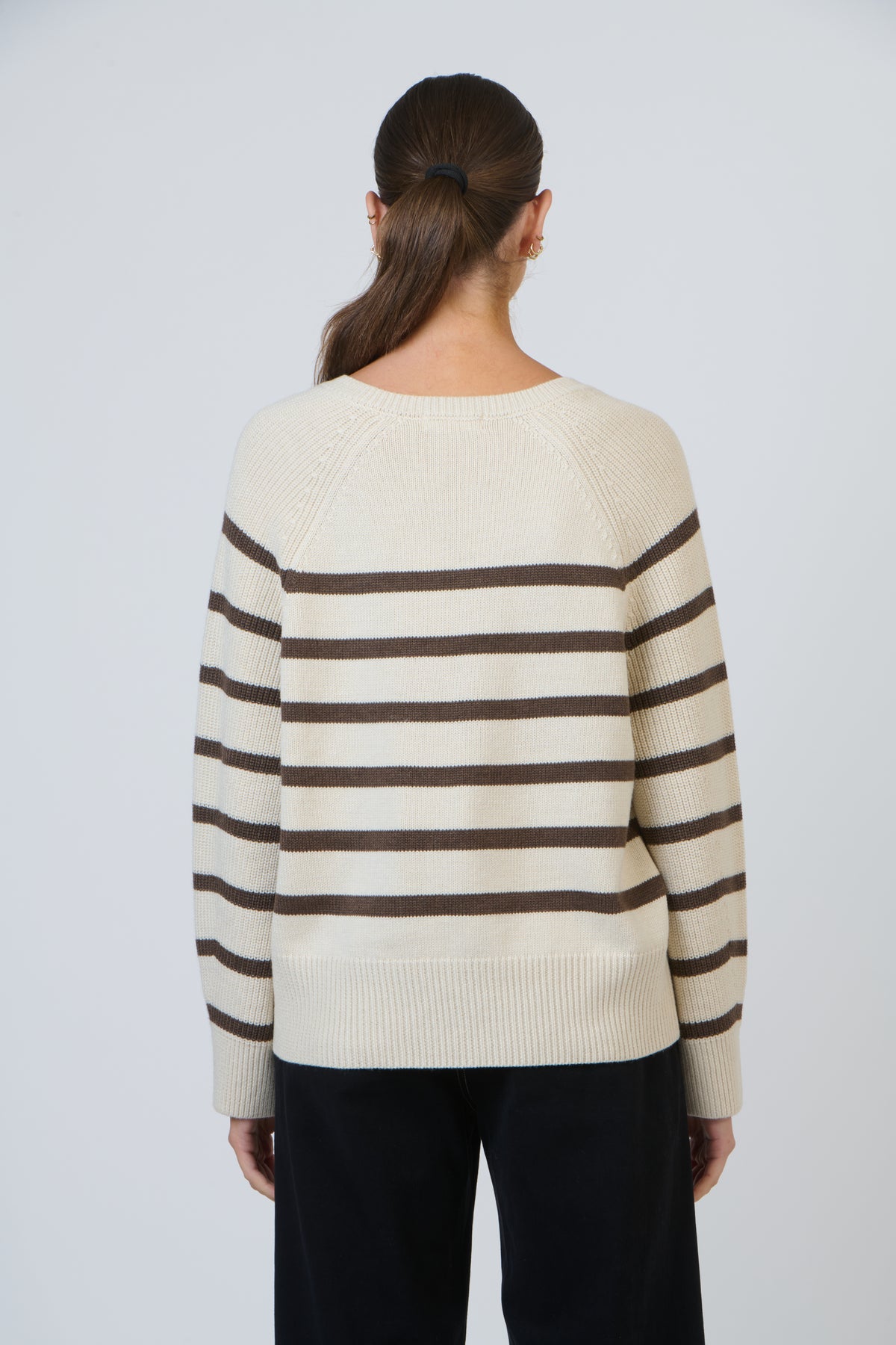 NAM-W26 Choc Ripple Knit Jumper